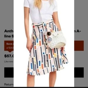 Anthropology Hutch retro skirt size 2 fun pattern